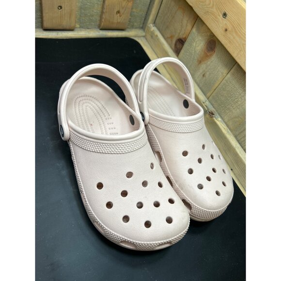 Unisex Crocs Classic Clog Sandals Womens 9 Mens 7 Pink - Picture 2 of 6